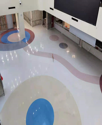 常州無(wú)機磨石地坪-婦幼醫院案例圖片